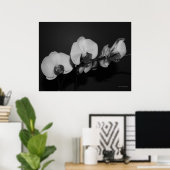 黒と白のラン ポスター (ホームオフィス)