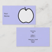 黒と白のリンゴ。 名刺 (正面/裏面)