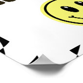 黒と白のレトロいくつかのスナック食品の看板をつかむ ポスター (角)