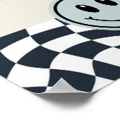 黒と白のレトロいくつかの食品の看板をつかむ ポスター (角)