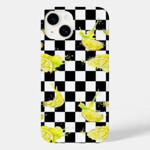 黒と白のレモン柄 Case-Mate iPhone 14ケース