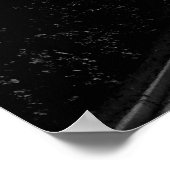 黒と白のレンチキュラークラウド ポスター (角)