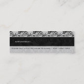 黒と白のレースダマ スク スキニー名刺 (裏面)