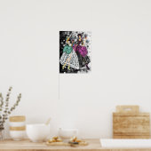 黒と白のレースドレスを着モダンた2人の女性 ポスター (キッチン)