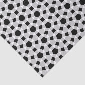 黒と白のロジェンスシームレスな幾何学的パターン 薄葉紙 (詳細)