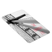 黒と白のロンドンアイのクローズアップ マグネット (右側)