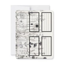 黒と白のワイルドフラワーラベル、レシピ、ラベル