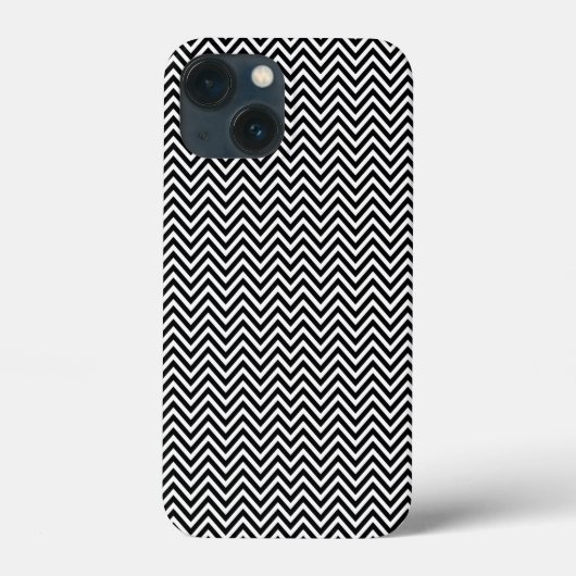 黒と白のヴィンテージ・チブロンストライプ 新作 Case-Mate iPhoneケース (裏面)
