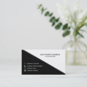 黒と白の三角形 名刺 (スタンド正面)