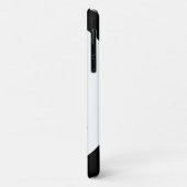 黒と白の二重のミニマルクリスマスツリー Case-Mate iPhoneケース (裏面/左)