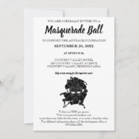 黒と白の仮装ボール募金会Gala