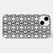 黒と白の円パターン Case-Mate iPhoneケース (裏面 (横))