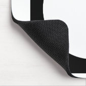 黒と白の円、ジオメトシンプルリデザイン。 マウスパッド (コーナー)