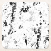 黒と白の写真の黒と白の写真 スクエアペーパーコースター (正面)