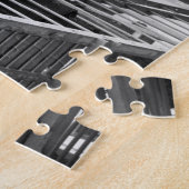 黒と白の写真を乾燥したユーモアのために下着 ジグソーパズル (側面)