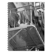 黒と白の写真を乾燥したユーモアのために下着 ノートブック (正面)