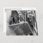 黒と白の写真を乾燥したユーモアのために下着 ポストカード (正面/裏面)