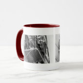 黒と白の写真を乾燥したユーモアのために下着 マグカップ (正面左)