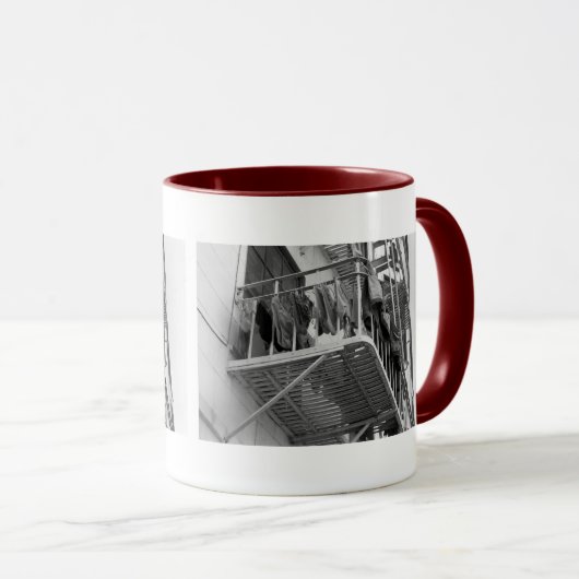 黒と白の写真を乾燥したユーモアのために下着 マグカップ (正面右)