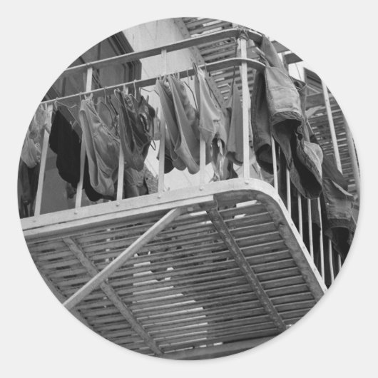 黒と白の写真を乾燥したユーモアのために下着 ラウンドシール (正面)