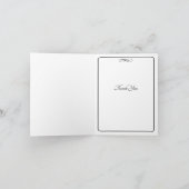 黒と白の写真 - サンクスギビング サンキューカード (内部)