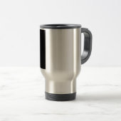 黒と白の半々カスタマイズ可能 トラベルマグ (正面右)