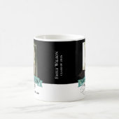 黒と白の卒業写真マグカップ - 2026年卒業生 コーヒーマグカップ (中央)