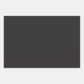 黒と白の厚結婚いシェブロンの大晦日 ラッピングペーパーシート (正面3)