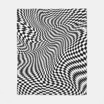 黒と白の反り市松模様に付き