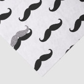 黒と白の口髭 薄葉紙 (詳細)