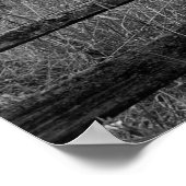 黒と白の古いキャンパー ポスター (角)