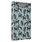 黒と白の可愛いタキシードの猫柄 クリップボード (右)