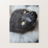 黒と白の吹き付きルムールジグソーパズル ジグソーパズル (縦)