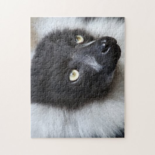 黒と白の吹き付きルムールジグソーパズル ジグソーパズル (縦)