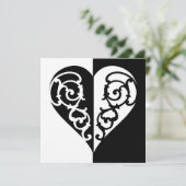 黒と白の塗りつぶしハート (スタンド正面)