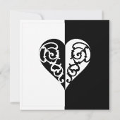 黒と白の塗りつぶしハート (裏面)