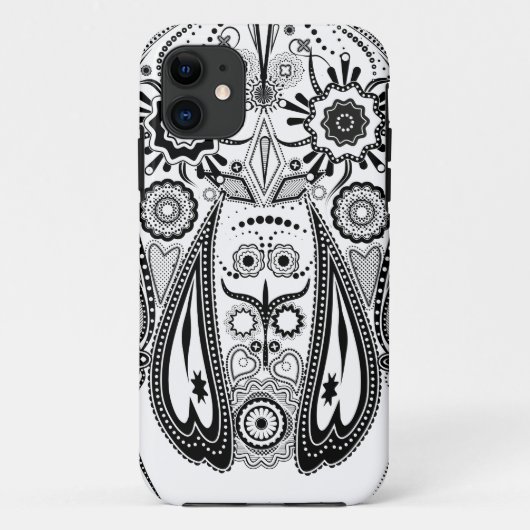 黒と白の大きな犬 Case-Mate iPhoneケース (裏面)