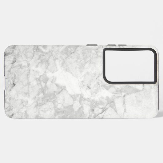 黒と白の大理石のシームレスなテクスチャ SAMSUNG GALAXYケース (左側面)