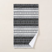 黒と白の大理石バスルームのタオルセット バスタオルセット (ハンドタオル)