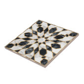 黒と白の大理石モロッコモザイク タイル (側面)