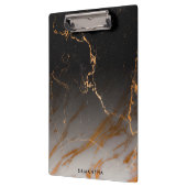 黒と白の大理石 クリップボード (左)