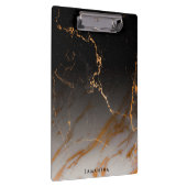 黒と白の大理石 クリップボード (右)