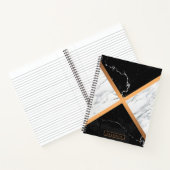 黒と白の大理石 ノートブック (内部)