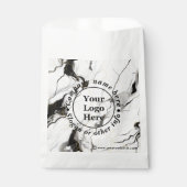 黒と白の大理石 フェイバーバッグ (正面)