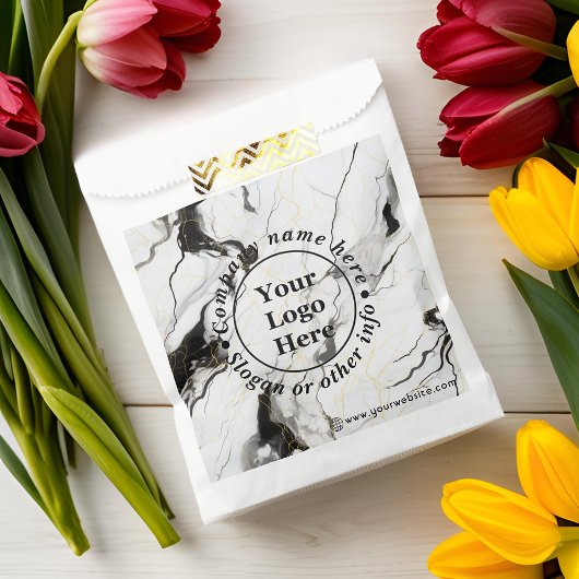 黒と白の大理石 フェイバーバッグ