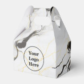 黒と白の大理石 フェイバーボックス (正面サイド)