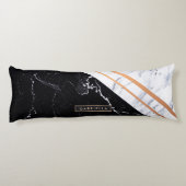 黒と白の大理石 ボディピロー (裏面)