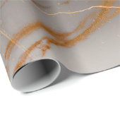 黒と白の大理石 ラッピングペーパー (ロールコーナー)