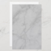 黒と白の大理石 便箋 (正面/裏面)