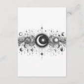 黒と白の天体 エンクロージャーカード (裏面)